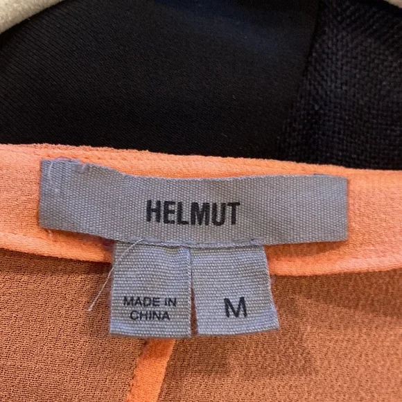 Helmut 100% silk orange vest / blouse size medium. - Picture 2 of 4
